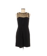 REBECCA TAYLOR 100% Silk Embellished Black &amp; Gold Cocktail Party Dress -... - $176.99 CAD