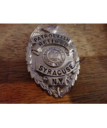 SYRACUSE NEW YORK PATROLMAN RETIRED BADGE BX 9 - $149.99