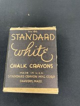 Vintage Standard No 186 White Chalk Crayons - £11.73 GBP
