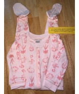 12-18M Janie And Jack Rabbits &amp; Carrots Footed Pajama NEW - $21.99