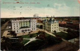 Government Square looking East Lincoln Nebraska Postcard PC577 - $4.99