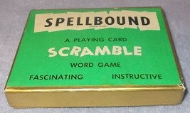 Spellbound Scramble Word Card Game Complete with Box and Paper 1954 - £9.46 GBP