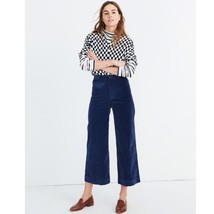 Madewell Emmett Wide-Leg Crop Velvet Pants sz 35 Plus Size - $49.99