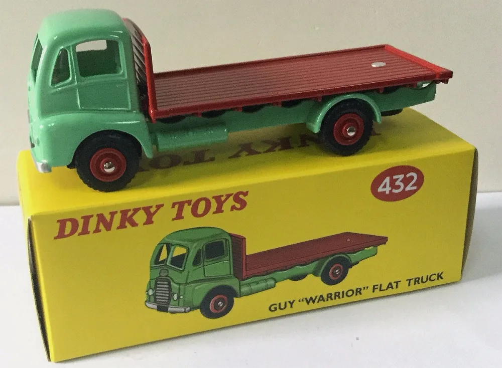 1/43 Atlas Dinky Toys 432 Guy &quot;Warrior&quot; Flat Truck Toy Diecast Alloy Car Model - £24.28 GBP