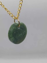 Translucency Jade Jewelry - Small BC Nephrite Jade Circle Necklace On Sale! - £30.41 GBP