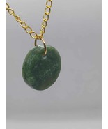Translucency Jade Jewelry - Small BC Nephrite Jade Circle Necklace On Sale! - £27.38 GBP