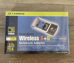 Linksys WPC55AG Dual Band Wireless A+G Notebook Adapter 54Mbps - £7.86 GBP