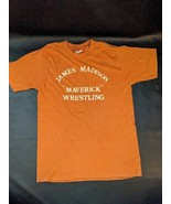 Vintage 1990’S James Madison Maverick Catch Crewneck T Shirt 50/50 Orang... - $30.13