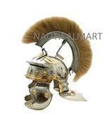 White Crested Optio Helmet with Blonde Plume By NauticalMart - $146.02