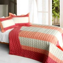 [Ruby Ring] 3PC Patchwork Quilt Set (Full/Queen Size) - £74.97 GBP