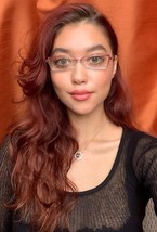 NEW SUPER LIGHT SILHOUETTE SPX 9986071 54MM CLEAR RED WOMEN&#39;S EYEGLASSES G2 - $32.99