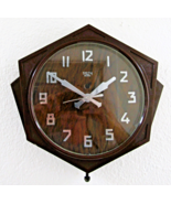 1930 Art Deco Smiths Brown Bakelite Wall Clock - $3,537.85 MXN
