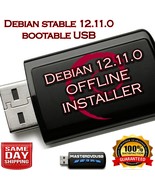 Debian 12.11.0 64‑Bit – Bootable OFFLINE Installer USB – Stable Linux OS - €11,13 EUR