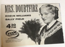 Mrs Doubtfire Tv Guide Vintage Print Ad Robin Williams Sally Field Tpa7 - £4.64 GBP