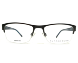 Alfred Sung Eyeglasses Frames AS5112 GUN CEN Rectangular Half Rim 55-19-140 - £44.66 GBP
