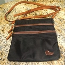 Dooney &amp; Bourke Black Nylon Crossbody Small Mini Shoulder Bag Adjustable - $44.55