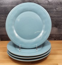 Cucina Agave Blue by Rachael Ray Set of 4 Dinner Plate 10 1/2&quot; 27cm Dinnerware  - £19.03 GBP