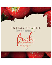 Intimate Earth Lubricant Foil - 3 Ml Fresh Strawberries - $11.99