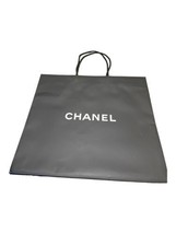 Chanel Empty Black Bag 19.5”x17.75” Gift Storage Large Purse Shoes Accessories - £29.31 GBP