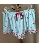 PJ Salvage Puppy Love Dalmatian Dog Pajama Shorts Large Valentines Heart... - £15.39 GBP