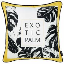 Tropical &#39;Exotic Palm&#39; 18-inch Throw Pillow Cover Multi Color Floral Pol... - £24.79 GBP