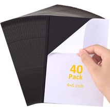 40 Sheets Adhesive Magnetic Sheets 4 X 6 Inch Cuttable Magnets For Craft... - £32.24 GBP
