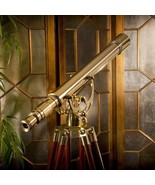 Anchormaster-Classic-Brass-Telescope- With -Ahogany-Tripod Wooden Stand - £470.44 GBP