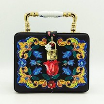 Boutique De FGG Ceramics Top Handbag Women Flower Tote Bag B Clutch Shoulder and - £57.10 GBP