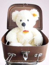 STEIFF Germany LOTTE with suitcase white polar bear teddy bear 111464 Or... - $54.00