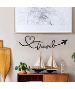 Travel Decor Metal Wall Art Backdrop Decoration Sign Word Hanging for Home - £12.57 GBP