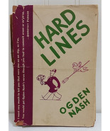 1931 Book HARD LINES by Ogden Nash w/ Rare Dust Jacket Poetry HCDJ Soglo... - £41.47 GBP