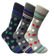Polka Dots Patterned Socks (3-Pack) - £6.35 GBP