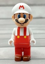 K&#39;NEX Fire Mario Figure Minifigure Wii Nintendo Super Bros HTF Powerup 2011 Lego - £9.51 GBP