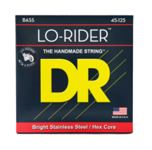 DR Strings Lo-Rider Stainless Steel Bass Strings 5-String Set Medium 45-125 - $32.99