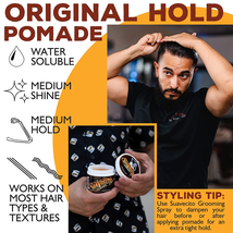 Suavecito Pomade Original Hold - Medium Hold Hair Pomade For Men, 32 fl oz image 4