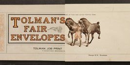 antique CATALOG illustrated TOLMAN&#39;S FAIR ENVELOPES advertising horse eq... - $173.25