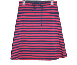 Lole Women&#39;s Size Small Skirt Stripe Navy &amp; Red Stretch Drawstring Knee ... - $22.50