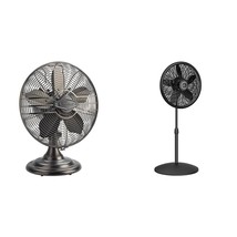 Lasko Oscillating Table Top Fan, Portable, 3 Quiet Speeds, for Bedroom, Kitchen  - £87.08 GBP