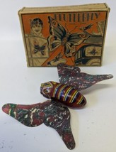 ULTRA RARE Vintage 1929 MARX Tin Litho &amp; Celluloid &#39;FLUTTERFLY&#39; Butterfl... - £119.62 GBP