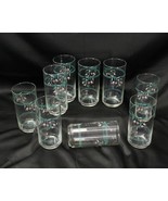 Corelle Rose Marie Tumblers Glasses 5 3/4&quot; Lot of 9 - $29.39