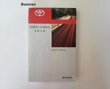 2014 Toyota Camry Hybrid Owners Manual 14 [Paperback] Toyota - £59.04 GBP