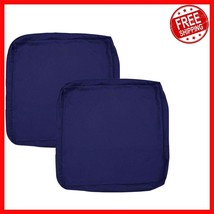 Elegant 2 Pack Waterproof Patio Cushion Slipcovers - 24x24x4 Size for Fu... - $33.94
