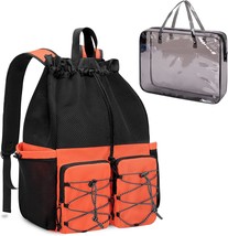 Mesh Beach Bag Backpack with Waterproof Bag and Pocket Large Swim Backpack for T - £53.61 GBP