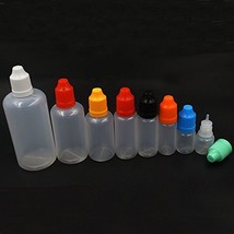 Bluemoona 20 Pcs - 100ml Empty Plastic Dropper Bottles Squeezable e-juice E-Liqu - £14.38 GBP