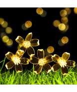 23Ft 50 LED Solar Flower String Lights, Outdoor Cherry Blossom Solar Fai... - €28,86 EUR
