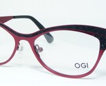 OGI Evolution 4308 1808 Schwarz/Dunkelrot Einzigartig Brille 53-17-145mm - $155.42