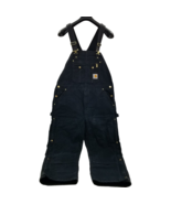 Carhartt Men Yukon Arctic Quilt Lined R41-BLK Bibs Overalls Black 40 x 30 - $84.60