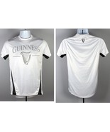 Guinness Beer Sport Shirt Dry Fit Mens Medium Polyester White Raised Log... - £21.76 GBP