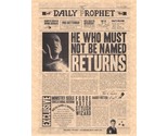 Harry Potter The Daily Prophet He Who Must Not Be Named Flyer Prop/Replica - $2.10