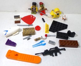 Lego Mega Bloks mix of little items Weapons  others no piece count lot - $8.86